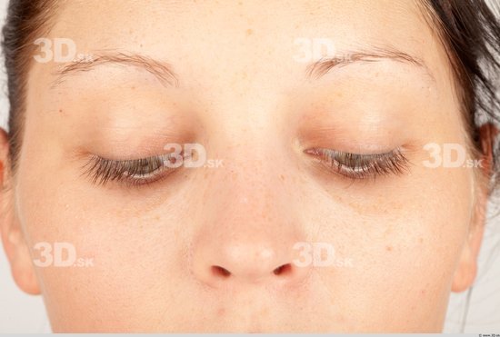 Eye Whole Body Woman Casual Slim Studio photo references