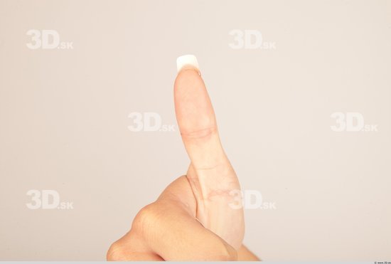 Fingers Whole Body Woman Casual Slim Studio photo references