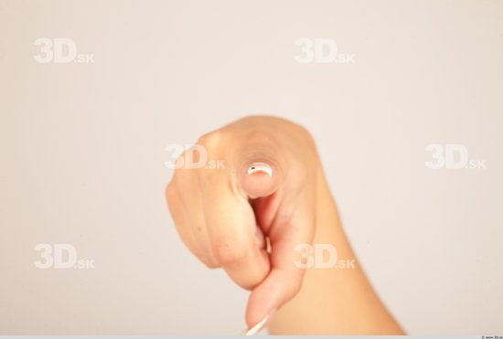 Fingers Whole Body Woman Casual Slim Studio photo references