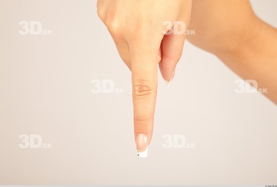 Fingers Whole Body Woman Casual Slim Studio photo references