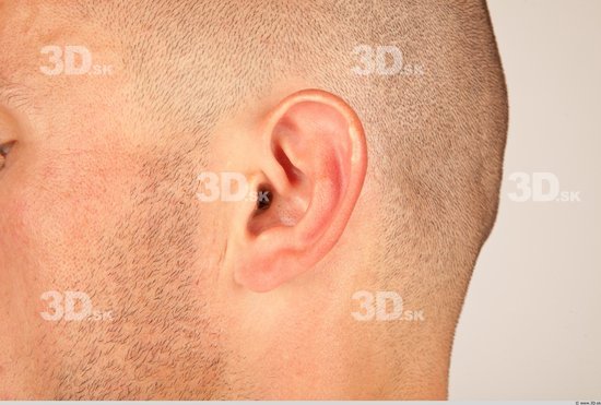 Ear Whole Body Man Casual Athletic Studio photo references