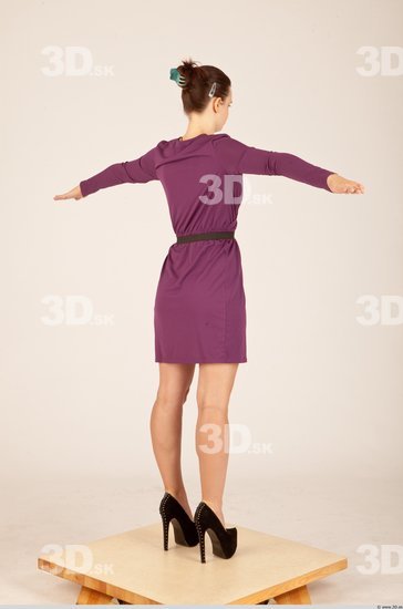 Whole Body Woman T poses Formal Slim Studio photo references