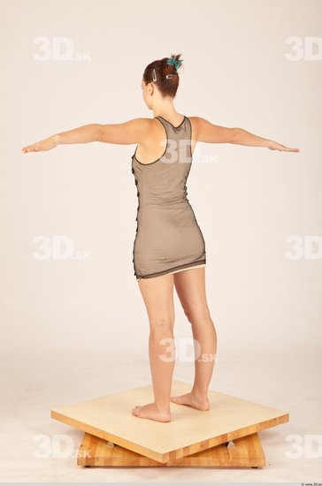 Whole Body Woman T poses Formal Slim Studio photo references