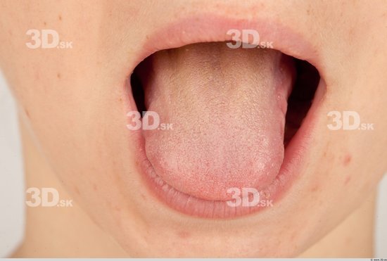 Whole Body Tongue Woman Formal Slim Studio photo references