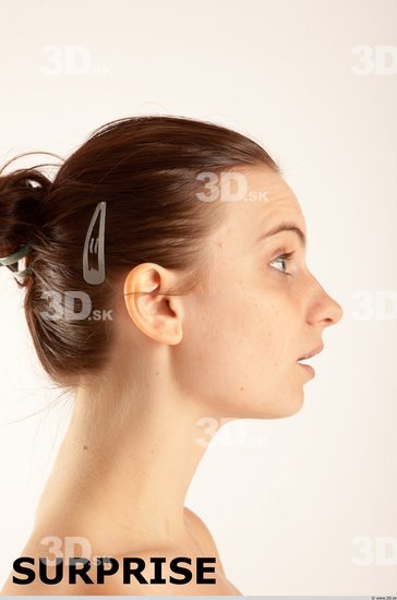 Head Emotions Woman Animation references White Slim