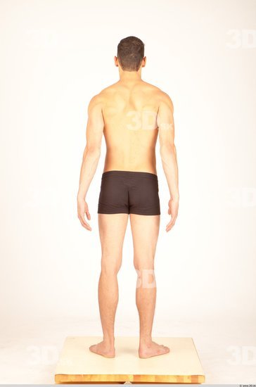 Whole Body Man Animation references Casual Underwear Athletic Studio photo references