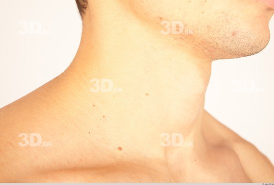 Neck Whole Body Man Casual Athletic Studio photo references