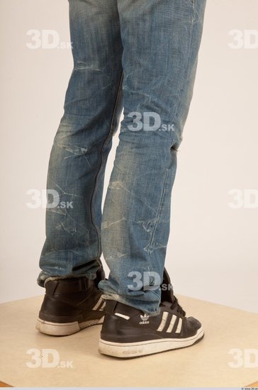 Whole Body Man White Casual Athletic Male Studio Poses