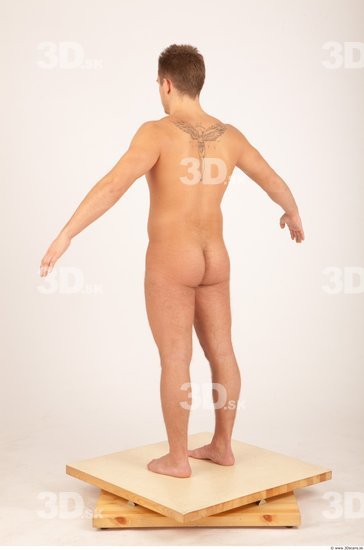 Whole Body Man White Nude Muscular Male Studio Poses