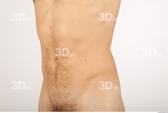 Whole Body Man White Nude Average Bearded Male Studio Poses