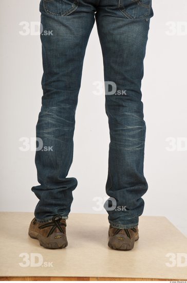 Whole Body Man White Casual Average Bearded Male Studio Poses