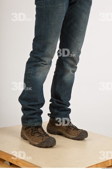 Whole Body Man White Casual Average Bearded Male Studio Poses