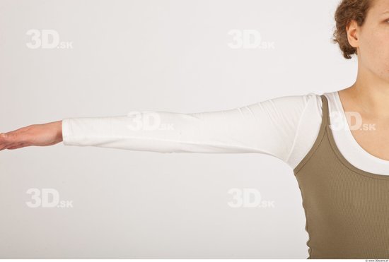 Whole Body Woman White Casual Average Female Studio Poses