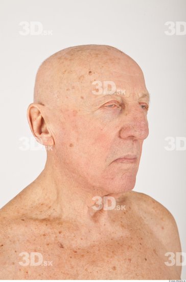 Whole Body Man White Nude Average Wrinkles Male Studio Poses