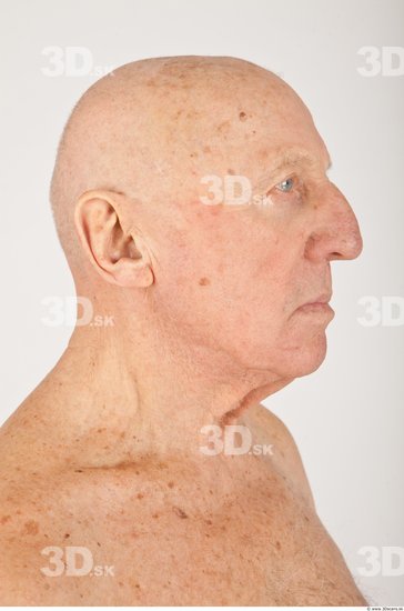 Whole Body Man White Nude Average Wrinkles Male Studio Poses