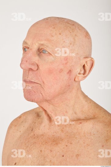 Whole Body Man White Nude Average Wrinkles Male Studio Poses