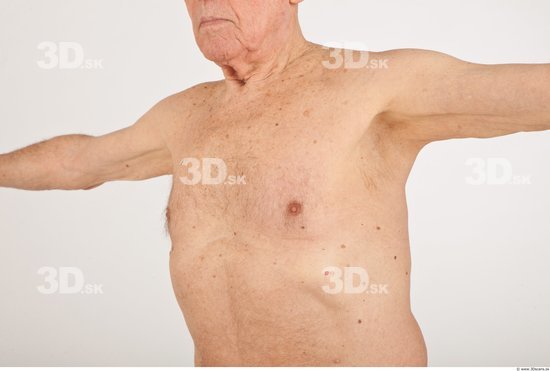 Whole Body Man White Nude Average Wrinkles Male Studio Poses