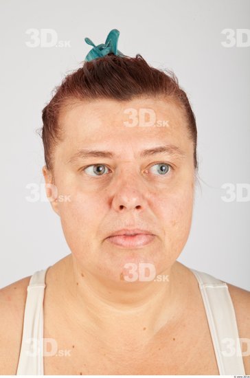 Head Woman White Overweight Street photo references