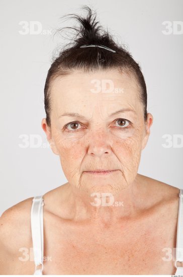 Head Woman White Slim Wrinkles Street photo references