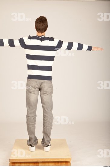 Whole Body Man T poses Casual Slim Studio photo references