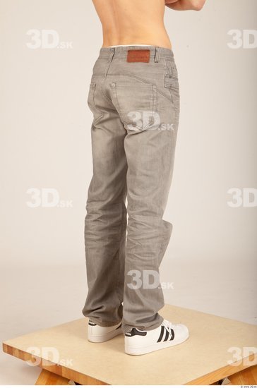 Leg Whole Body Man Casual Jeans Slim Studio photo references