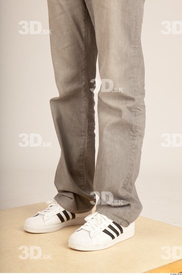 Calf Whole Body Man Casual Jeans Slim Studio photo references