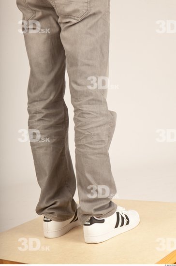 Calf Whole Body Man Casual Jeans Slim Studio photo references