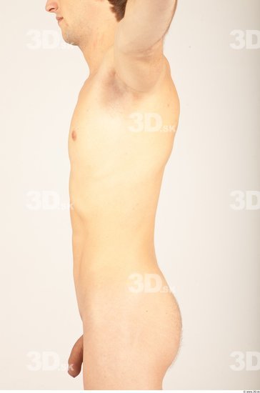 Upper Body Whole Body Man Nude Casual Slim Studio photo references