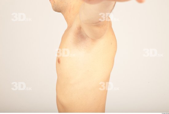 Chest Whole Body Man Nude Casual Slim Studio photo references