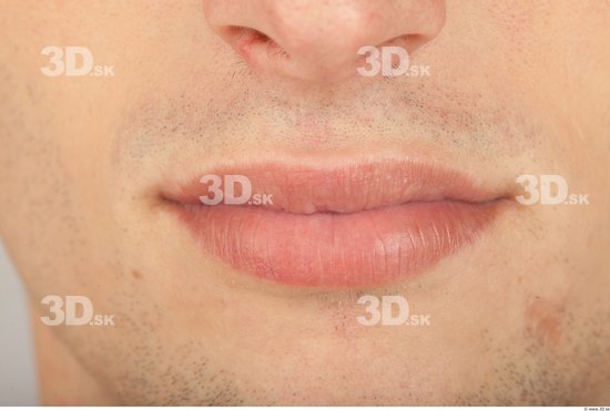 Mouth Whole Body Man Casual Slim Studio photo references