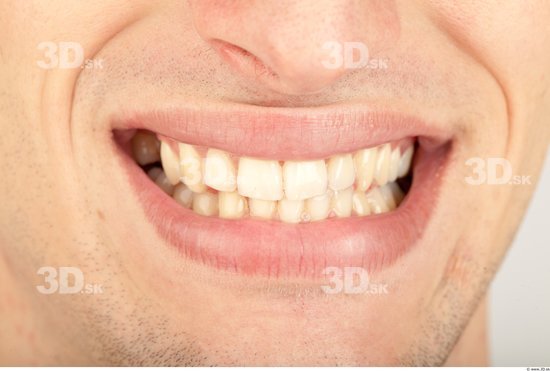 Mouth Whole Body Man Casual Slim Studio photo references