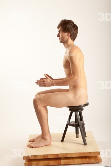 Whole Body Man Artistic poses White Nude Slim