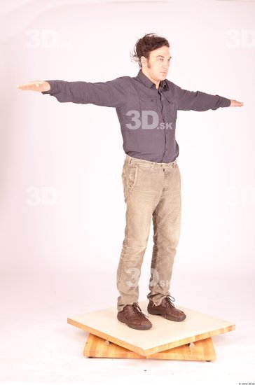 Whole Body Man T poses Formal Average Studio photo references