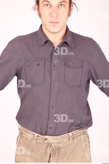 Upper Body Whole Body Man Formal Shirt Average Studio photo references