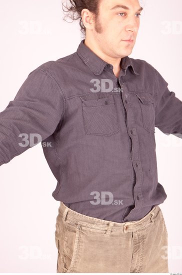 Upper Body Whole Body Man Formal Shirt Average Studio photo references