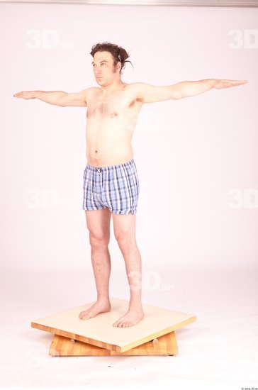 Whole Body Man T poses Underwear Formal Average Studio photo references