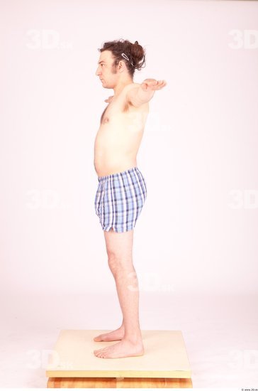 Whole Body Man T poses Underwear Formal Average Studio photo references