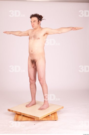 Whole Body Man T poses Nude Formal Average Studio photo references