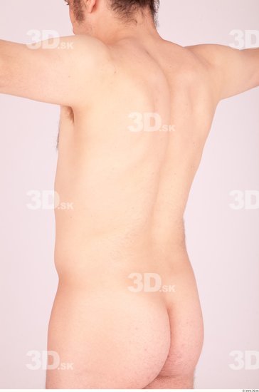 Whole Body Back Man Nude Formal Average Studio photo references