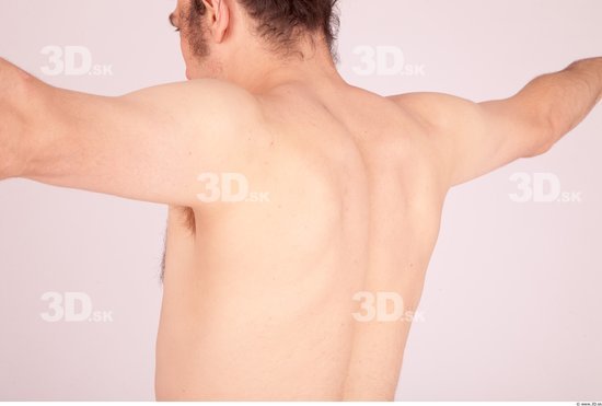 Whole Body Back Man Nude Formal Average Studio photo references