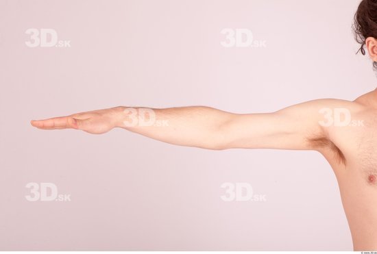 Arm Whole Body Man Nude Formal Average Studio photo references