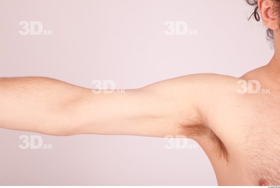 Arm Whole Body Man Nude Formal Average Studio photo references