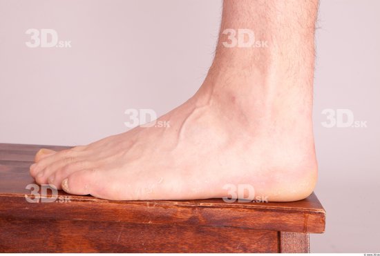 Foot Whole Body Man Nude Formal Average Studio photo references