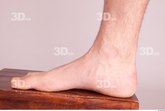 Foot Whole Body Man Nude Formal Average Studio photo references