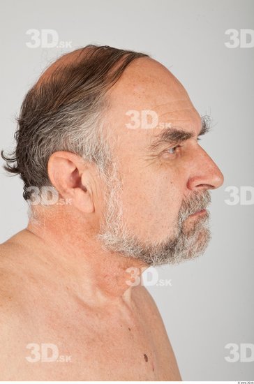 Head Man White Average Wrinkles Male Studio Poses