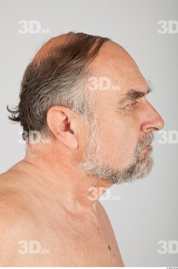 Head Man White Average Wrinkles Male Studio Poses