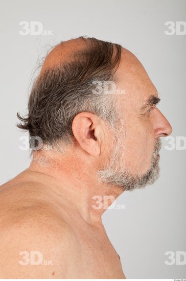 Head Man White Average Wrinkles Male Studio Poses