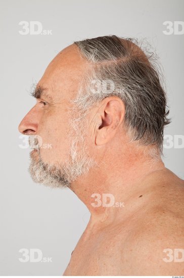 Head Man White Average Wrinkles Male Studio Poses