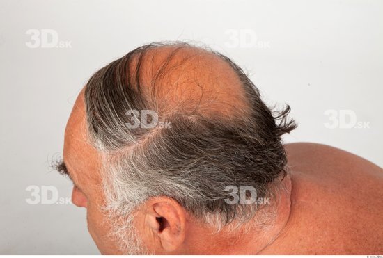 Head Man White Average Wrinkles Male Studio Poses