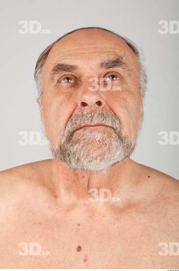 Head Man White Average Wrinkles Male Studio Poses